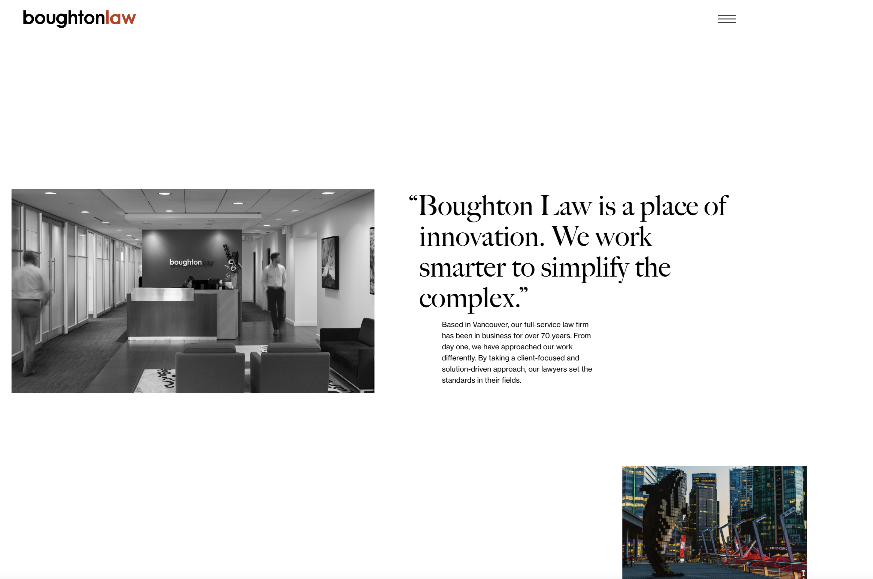 Boughton Law Best Law Firm Website