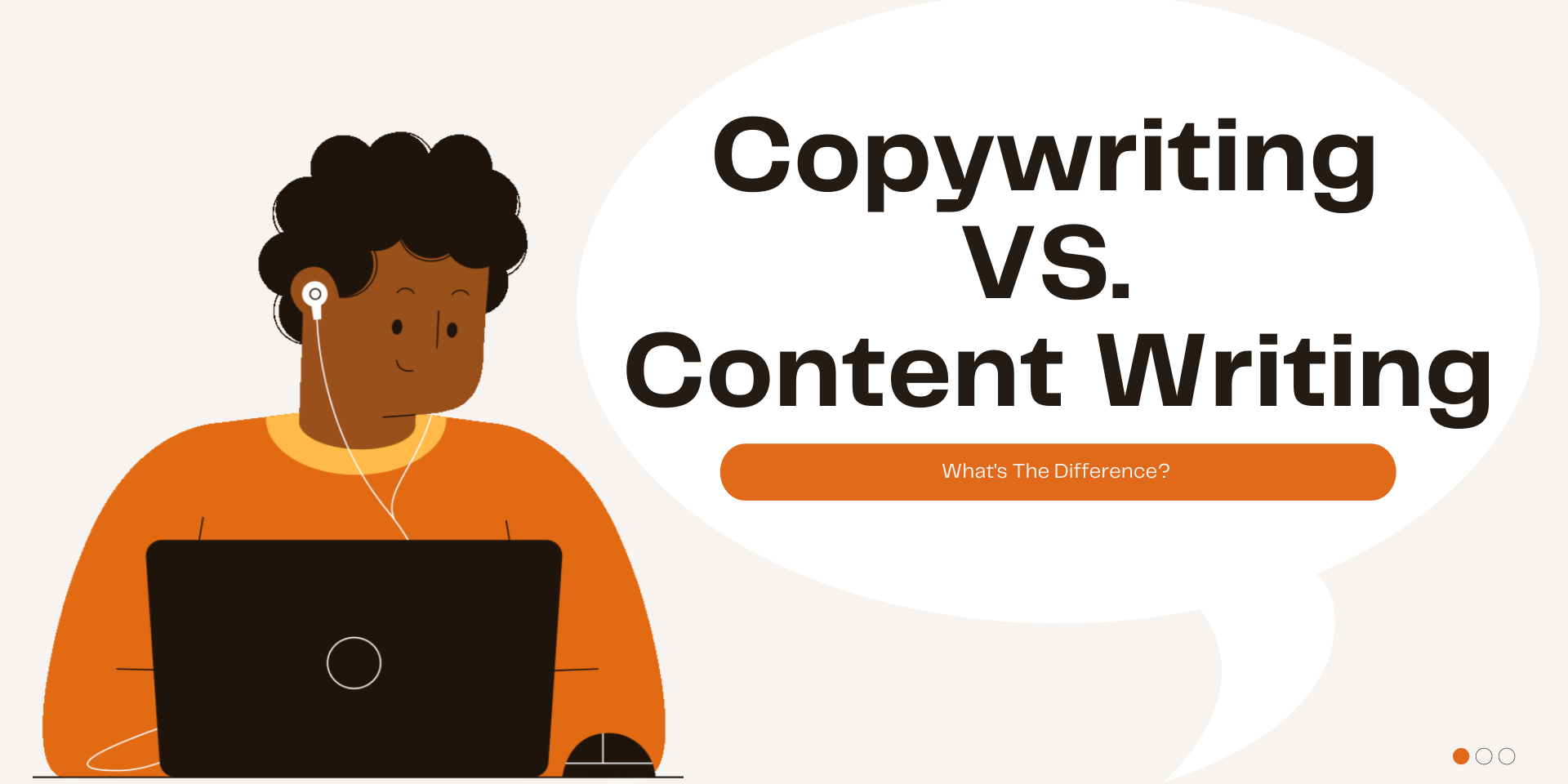 Copywriting VS content writing cover image