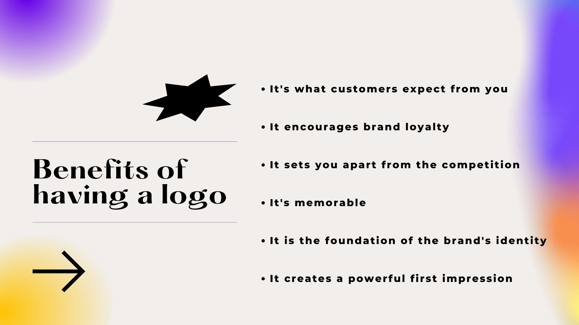 Benefits of having a logo