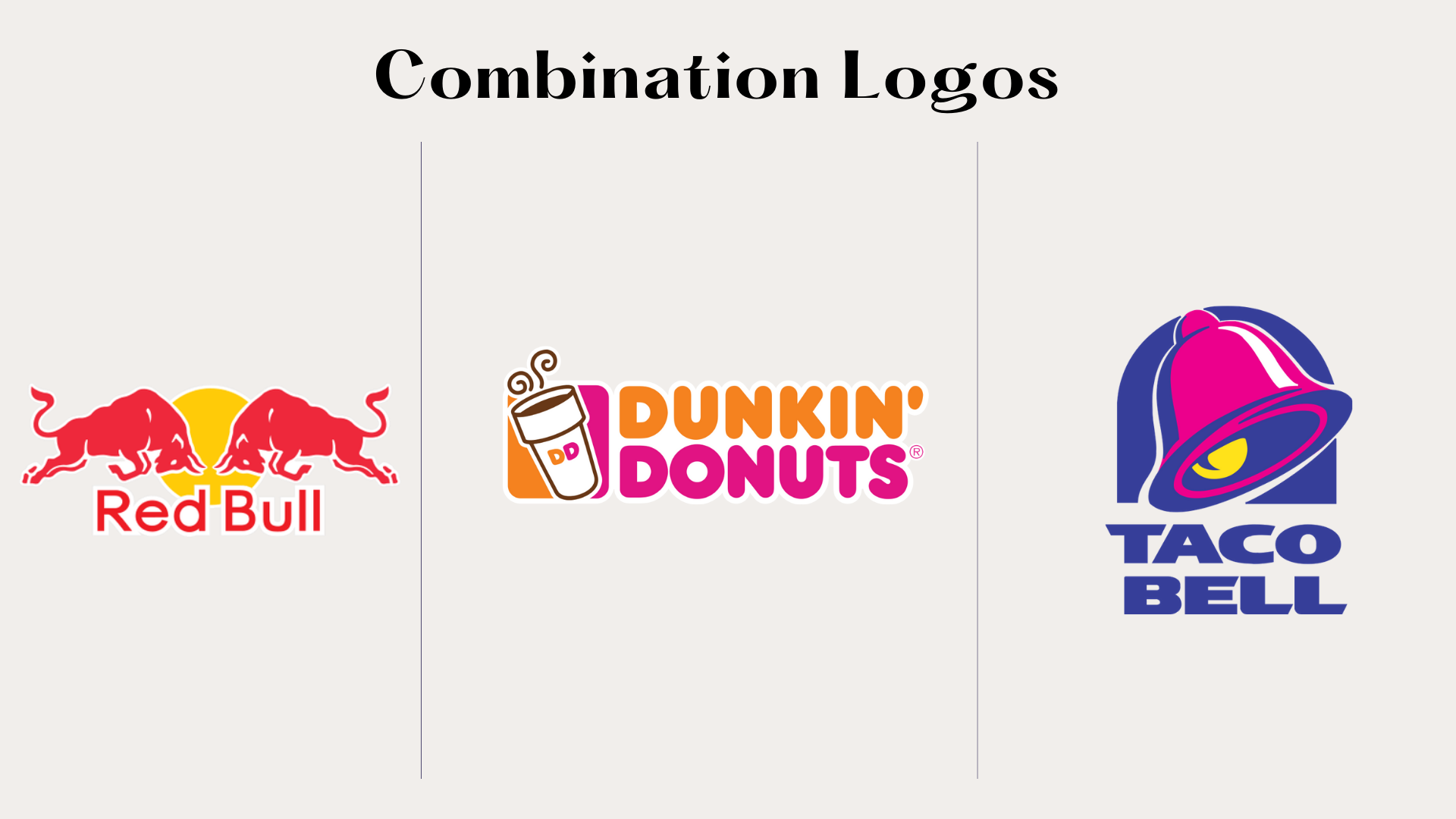 Combination logos