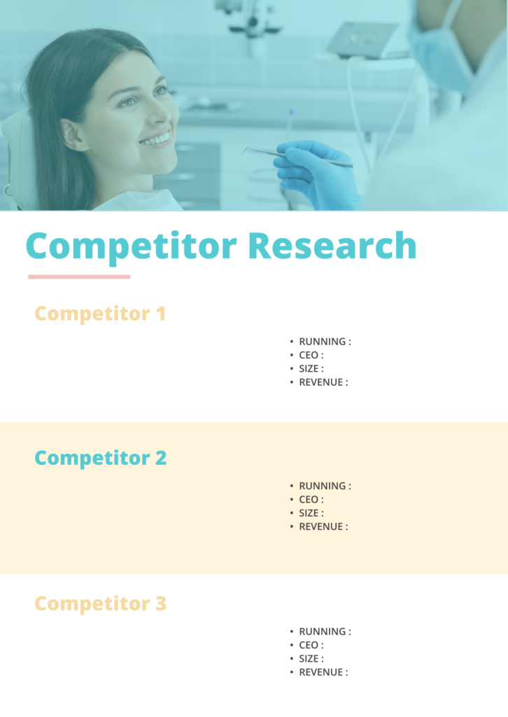 Dental Marketing Plan- competitor research