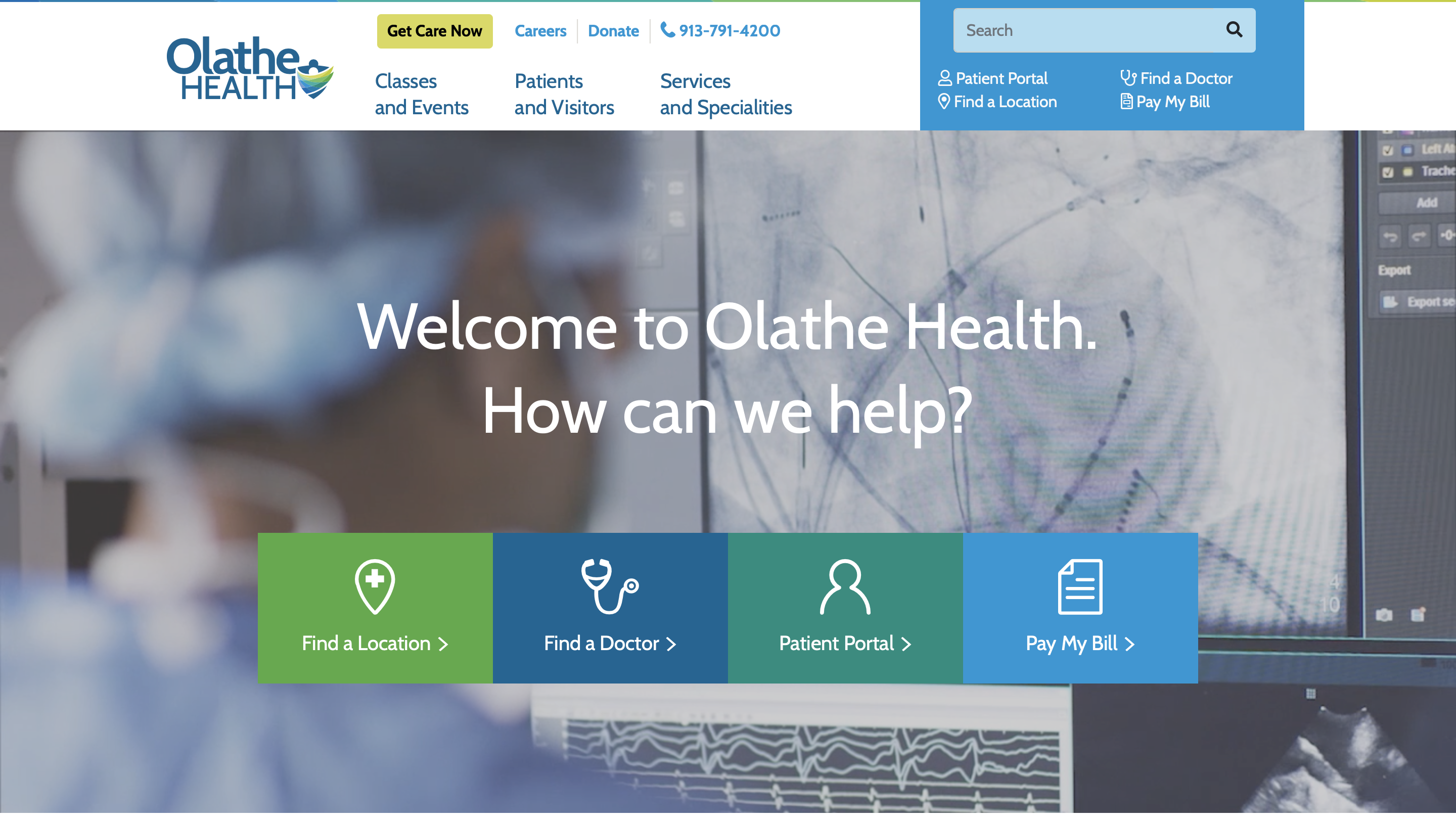 Olathe Healthcare web design