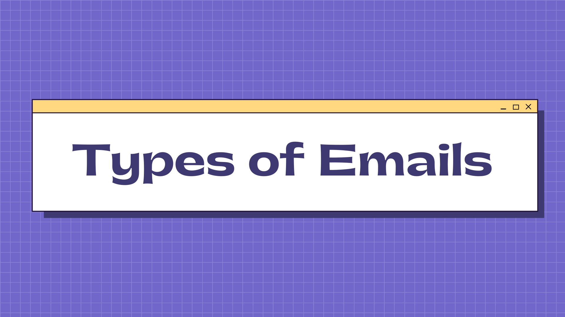 Small business email marketing types of emails